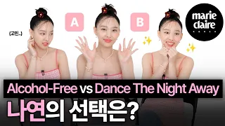 Alcohol-Free vs Dance The Night Away🌴 What is Nayeon’s summer song by TWICE?  Balance game