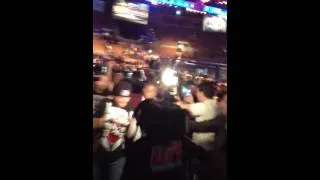 My iphone video of Nick Diaz walking from cage at UFC 137