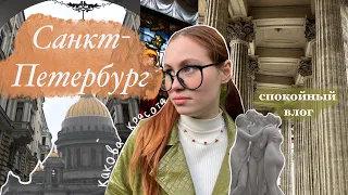 о том как я в Питер съездила | пустой вагон, красоты Эрмитажа и просто спокойный влог