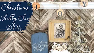 Christmas Shabby Chic Decor DIYs || Victorian Christmas DIYS ||  French Country Christmas Crafts