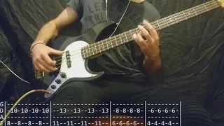 Bloodhound Gang - The Bad Touch Bass Cover (Tabs)