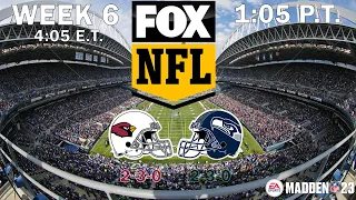 2022 NFL Season - Week 6 - (Predictions) - Cardinals at Seahawks