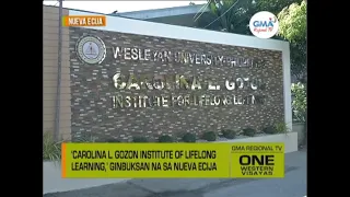 One Western Visayas: ‘Carolina L. Gozon Institute of Lifelong Learning,’ niabli na sa Nueva Ecija