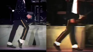 Michael Jackson Billie Jean Live Copenhagen, & Gothenburg 1997 (Comparison) (Moonwalk Snippet)