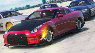 Drag GTR DESTROYS the cops | GTA 5 RP