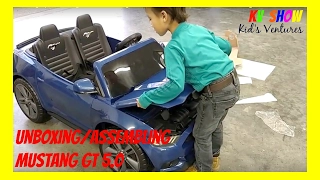 Picking Up, Unboxing And Assembling The Power Wheels Ride On Ford Mustang GT 5.0 12 Volt!