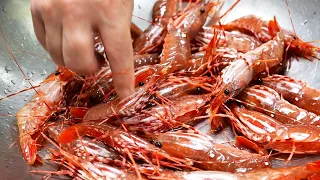 New York City Food - FRIED PRAWNS AND FRESH MILK Park Asia Brooklyn Seafood NYC