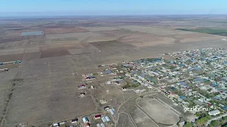Село Вилино, Бахчисарарйский район, Крым, вид с высоты птичьего полета.