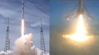 Falcon 9 launches GPS III SV05 and Falcon 9 first stage landing