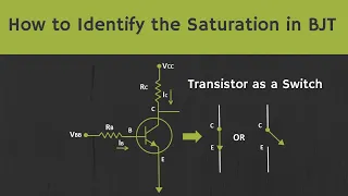 How to identify the Saturation in BJT? What is Hard Saturation? Transistor as a Switch Explained