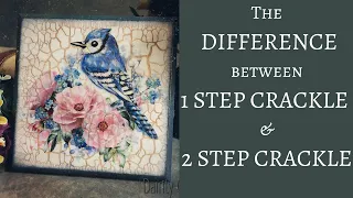 1 & 2 STEP CRACKLE EXPLAINED | DECOUPAGE FOR BEGINNERS