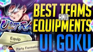 BEST TEAMS & EQUIPMENTS FOR UL ULTRA INSTINCT GOKU! (Dragon Ball Legends)