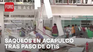 Cometen rapiña en Acapulco tras paso del huracán - A Las Tres