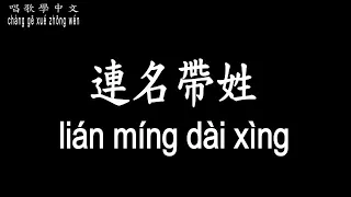 【唱歌學中文】►張惠妹 / 連名帶姓◀ ► A Mei / First and last name ◀『要是我們又錯過 就別再回頭』【動態歌詞中文、拼音Lyrics】