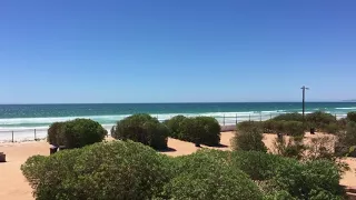 Elands Bay beach from the hotel, overlooking the caravan park