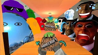 Saving Baby Minecraft Munci From Angry Munci Family And Obunga Family Nextbot Gmod