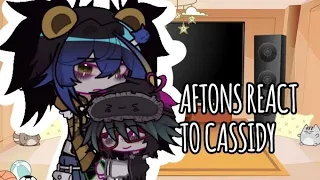 Aftons react to Cassidy||FNAF||GACHA||GACHALIFE2||1K SPECIAL||CAPTION||