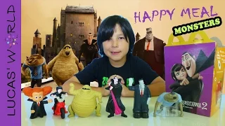 ALL NEW McDonald's Happy Meal Hotel Transylvania 2 Figures Toys Review | Lucas World