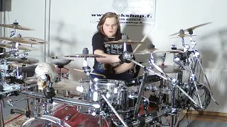 Blind Drummer Misca M plays Alien Weaponry - Rū Ana Te Whenua (cover)