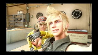 Final Fantasy XV - Prompto Argentum Takes Selfies with One of His Crushes Cindy Aurum (Filters)