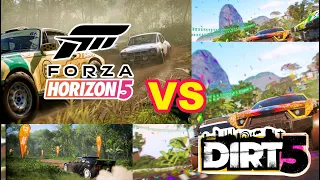 Forza Horizon 5 vs DiRT 5 Rally Cross - Video Comparation