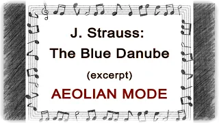 J. Strauss - Vals "Danubio Azul" en modo EÓLICO (fragmento)