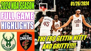 Milwaukee Bucks vs Cleveland Cavaliers Full Game Highlights Jan 26, 2024 | NBA Highlights 2024