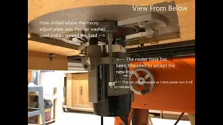 Use Plunge Base as Router Lift