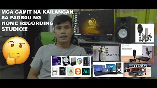Mga Gamit Na Kailangan Sa Pagbou Ng Isang Home Recording Studio (tutorial part 1 )
