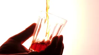 Pouring Red Liquid into a Glass 01 / Free Stock Footage (1080p)