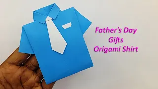 Origami Shirt and Tie | How to Make Paper Shirt | Father's Day Special Gift