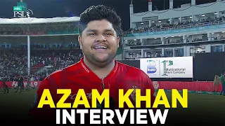 PSL 9 | Azam Khan Interview | Multan Sultans vs Islamabad United | Match 34 Final | M2A1A