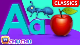 Phonics Song with TWO Words - A For Apple - ABC Alphabet Songs with Sounds for Children