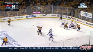 Nashville Predators vs Chicago Blackhawks WCQF Game 1 Highlights