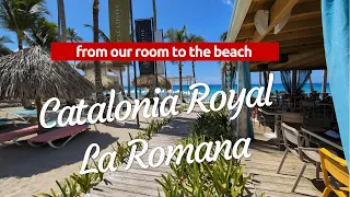 Walk to the Beach - Catalonia Royal La Romana #bayahibe #republicadominicana