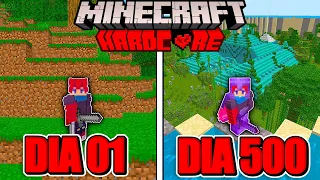 Eu Sobrevivi por 500 Dias no Minecraft Hardcore - O Filme Completo