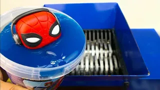 SHREDDING SLIME SPIDERMAN TOY !