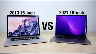 MacBook Pro 2021 vs MacBook Pro 2013 - Unboxing & Comparison!