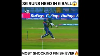 36 Runs in 6 Balls | shocking finish  in IPL