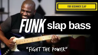 Funky Slap Bass Line Using 4 notes! | "Fight the Power" Bass Line The Isley Brothers