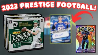 SO MUCH FUN! 2023 Prestige Football H2 Hobby Box Review!