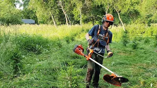 Husqvarna | Brushcutter 545RXT With a 8 Tooth Grass Blade.