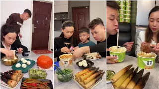 Top Funny Wife and Husband Complete Eating Delicious Food Show Ep - 11