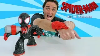 Spider Man Into the Spider Verse Shockstrike Miles Morles Spiderman ! || Toy Review || Konas2002