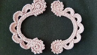 Lesson 08. Сrochet. Horseshoe element. Blouse. Ash pink dream. Irish lace.