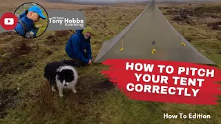 How to pitch your tent correctly | wild camping UK