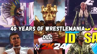 WWE 2K24 40 Years of Wrestlemania | ALL DLC Entrances!