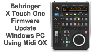 Behringer X Touch One Firmware Update