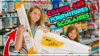 CHASSE AUX FOURNITURES SCOLAIRES POUR ELINA ! BACK TO SCHOOL CHALLENGE !