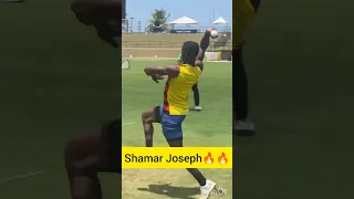 Shamar Joseph Wonderful bowling action #shorts #cricketwithvishal